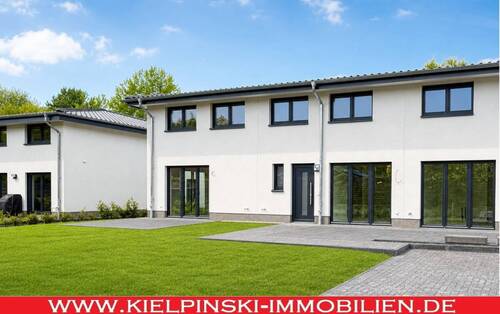 Moderne Rückseite - Nur noch eine freie Wohnung! 5-Zi.-NEUBAU-Maisonette-ETW (GEGKfW55) mit Terrasse + Garten