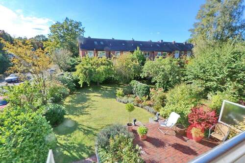 Gartenblick vom Balkon - 