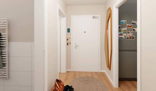 Blick auf den Flur - Etagenwohnung mit 62,00 m&sup2; in Berlin zum Kaufen