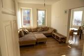 Offenes Wohn-/Esszimmer - Helle 4,5-Zimmer-Altbauwohnung mit Balkon in Nürnberg-Sündersbühl - komplett renoviert