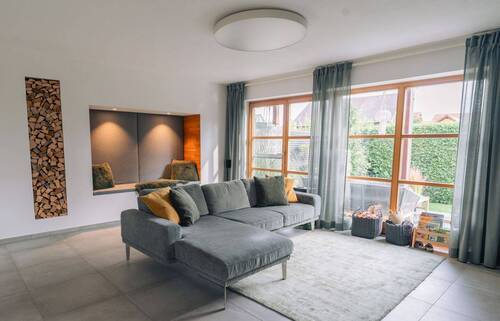 Wohnzimmer - 5 Zimmer Doppelhaushälfte in Wielenbach