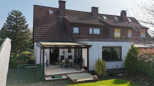 Gartenansicht - Doppelhaushälfte mit 122,00 m² in Dortmund zum Kaufen