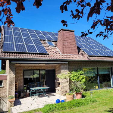 Terrasse mit Kamin - 6 Zimmer Einfamilienhaus in Werl