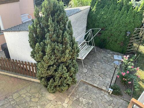 Blick vom OG auf die Sitzecke - 