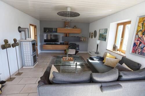 Wohnbereich mit Kaminofen - 