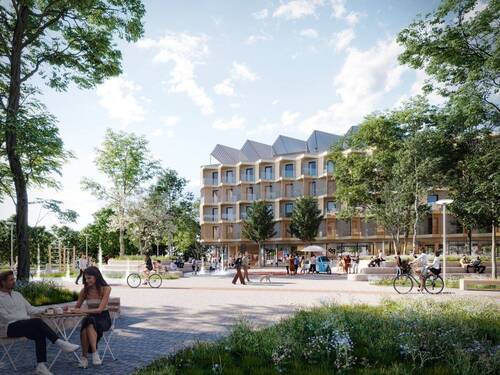 Blick auf den Europaplatz - 