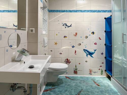 Badezimmer - 3 Zimmer Etagenwohnung in Rheinmünster