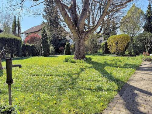 Garten Richtung Süden - Doppelhaushälfte mit 115,00 m&sup2; in Gröbenzell zum Kaufen