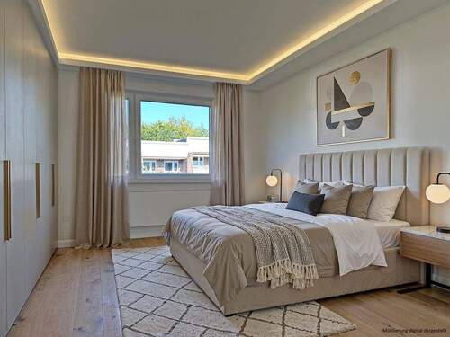 Schlafzimmer möbliert - 