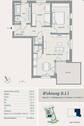 Grundriss Wohnung B 1.1 - 