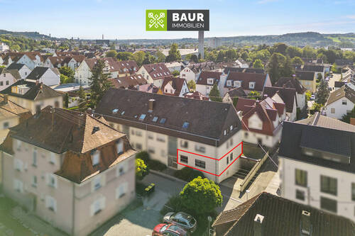 Luftbild - Etagenwohnung mit 85,00 m&sup2; in Weingarten zum Kaufen