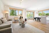 lichtdurchflutetes Wohnzimmer - 3 Zimmer Etagenwohnung in München