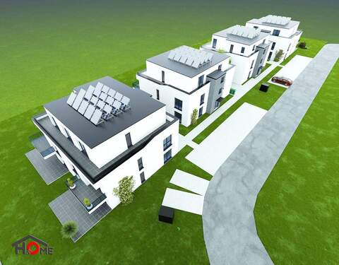 Drohnenansicht.jpg - Etagenwohnung mit 84,00 m&sup2; in Spenge zum Kaufen