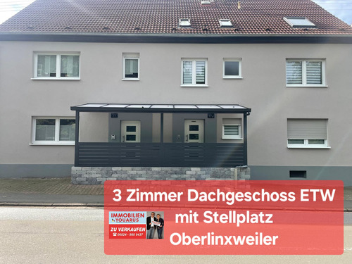 3 Zimmer DG Wohnung - 3 Zimmer Dachgeschoss Wohnung in Oberlinxweiler mit erstklassiger Anbindung nach Sankt Wendel