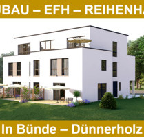 EH40 NEUBAU Reihenhaus im modernen Bauhausstil mit Staffelgeschoss und Süd - Terrasse - Bünde Dünne