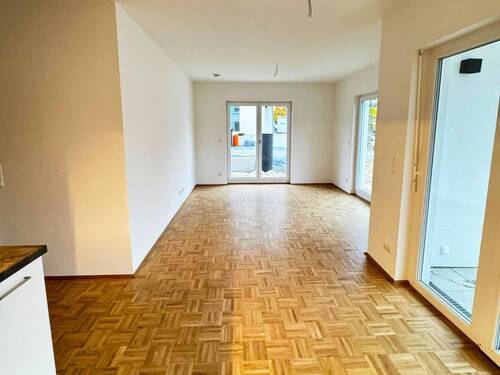 Ansicht III: Wohn- und Esszimmer mit offenem Küchenbereich - Etagenwohnung mit 83,90 m&sup2; in Teltow zur Miete