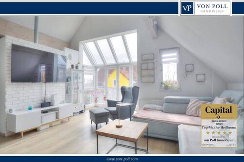 VP Titelbild - Lichtdurchflutetes Wohnen auf zwei Ebenen - DG-Wohnung mit Galerie, Balkon & Garten