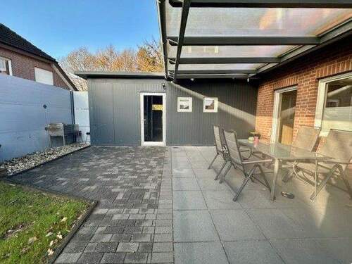 überdachte Terrasse und Zugang Carport - Einfamilienhaus mit 250,00 m&sup2; in Spahnharrenstätte zum Kaufen