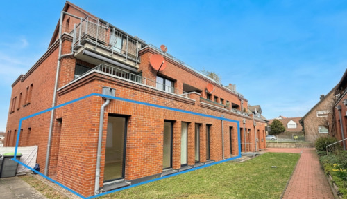Außenansicht - 110 m² im EG: 4-Zimmer-Wohnung mit Fußbodenheizung in Werther