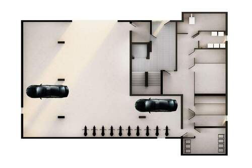 Kellergeschoss- Tiefgarage - 