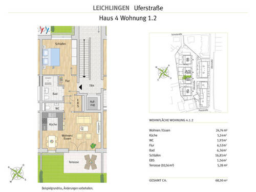 Leichlingen - Uferstr - Whg 4.1.2 - 2 Zimmer Etagenwohnung in Leichlingen