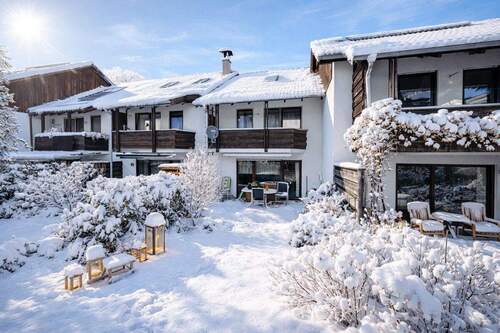 Garten winterlich - Reihenmittelhaus mit durchdachtem Grundriss und viel Potenzial