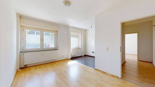 Wohnbereich Ansicht I - 2 Zimmer Etagenwohnung zum Kaufen in Frankfurt am Main