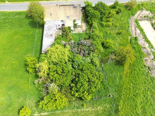 Baugrundstück von oben - 