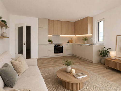 HOMESTAGING Blick zur Küche (KI generiert) - 