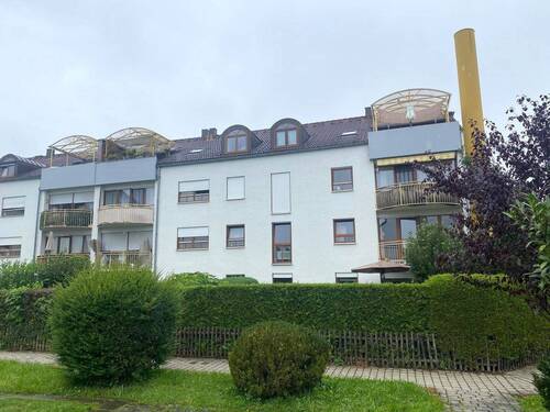 Rückansicht Haus - 1 Zimmer Etagenwohnung in Landsberg am Lech