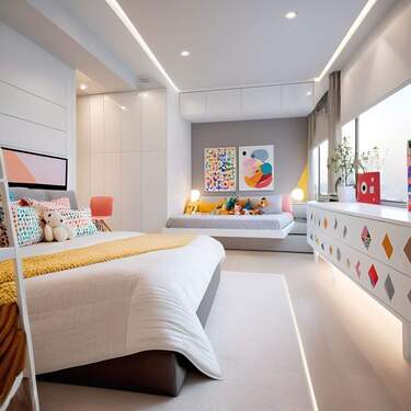 Kinderzimmer KI gestaltet - 