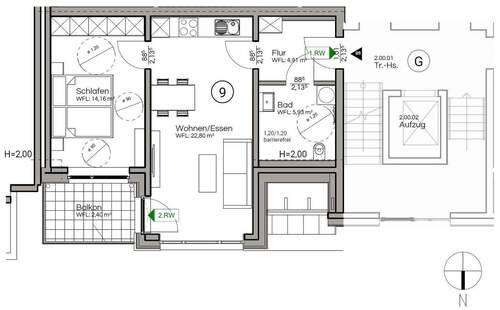 Bild 3 - 2 Zimmer Etagenwohnung in Lienen