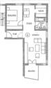 Grundriss - 2 Zimmer Etagenwohnung zur Miete in Reinsdorf