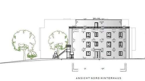 Ansicht Nord - Hinterhaus - 