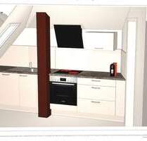 Frei ab sofort 3-Zimmer-Dachgeschosswohnung im 3. Obergeschoss (ohne Aufzug) neue Einbauküche - Traben-Trarbach