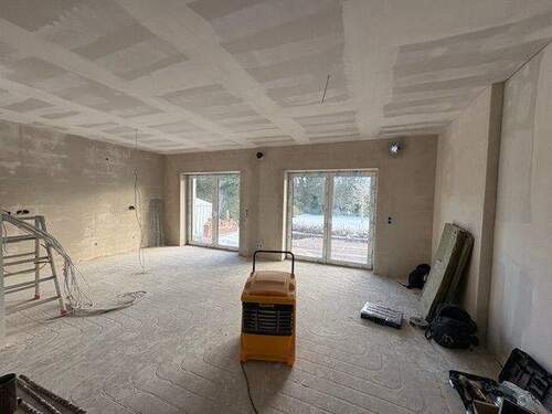 Bautenstand 25.02.2026: Wohnzimmer - 3 Zimmer Terrassenwohnung zur Miete in Schneverdingen