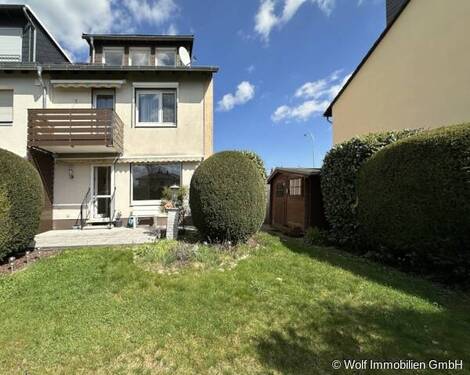 Außenansicht Gartenseite - Einfamilien-Doppelhaushälfte mit Garage in sehr schöner, ruhiger Wohnlage