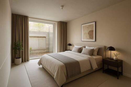 Schlafzimmer - Terrassenwohnung mit 96,00 m² in Jetzendorf zum Kaufen