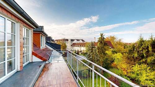 Balkonaussicht - Frisch renoviertes Singel-Appartment mit großer Nutzfläche in Top-Wohnlage von Hamm-Osten