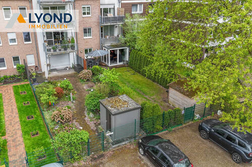 LYD 3822 - 16 Rückansicht - Top Lage in Wesel-Feldmark - 3 Zimmer Eigentumswohnung - EG mit eigenem Garten und guter Ausstattung