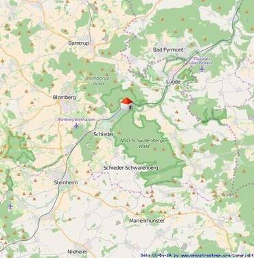 Lageplan - Grundstück in Schieder-Schwalenberg zum Kaufen