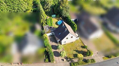 Luftansicht (1) - Einfamilienhaus mit 146,00 m&sup2; in Nienhagen zum Kaufen