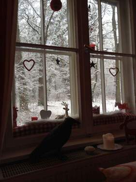 Blick von der Couch im Winter - 