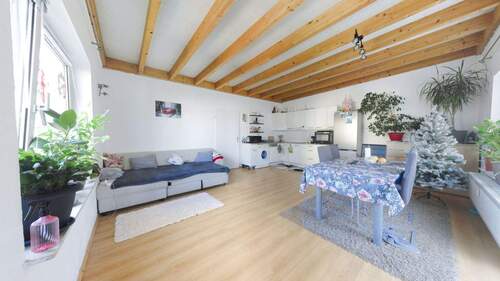 Wohnzimmer DG Wohnung Seiteneingang - Mehrfamilienhaus, Wohnhaus mit 287,00 m&sup2; in Bremen zum Kaufen