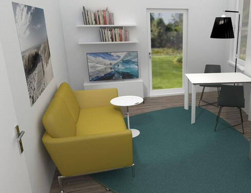 Wohn-und Esszimmer Seitenansic - 