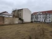 Ansicht Grundstück - Grundstück mit Baugenehmigung für 7 Wohneinheiten und Stellplätze in Eberswalde