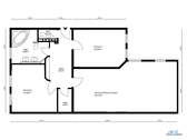 Grundriss aktuell 3-Zimmer - 