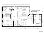 Grundriss als 4-Zimmer - 