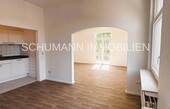 Esszimmer und Wohnzimmer - Individuelle 2 Zi.-Wohnung mit Balkon im grünen Hansaviertel. Erstbezug nach Renovierung.