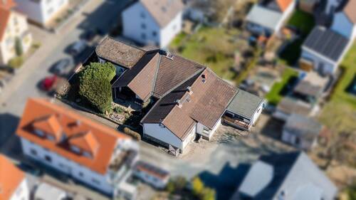 Drohnenbilder verfremdet-7 - 8 Zimmer Mehrfamilienhaus, Wohnhaus zum Kaufen in Rüsselsheim / Bauschheim